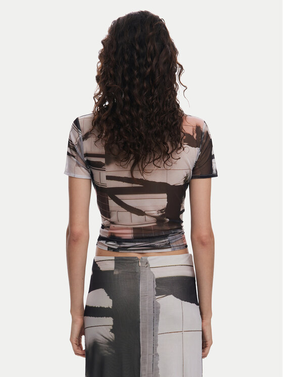 Desigual Desigual T-Shirt 25SWTK99 Czarny Regular Fit
