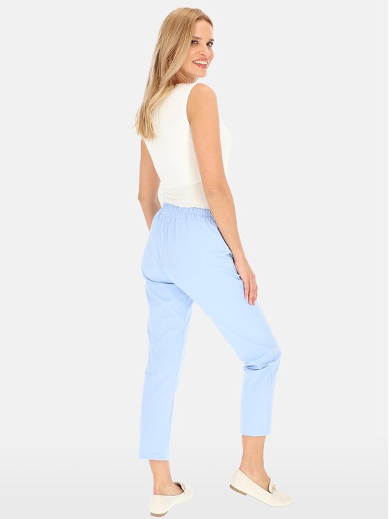 Perso Perso Dámske nohavice PTE242402F Modrá Fitted Fit