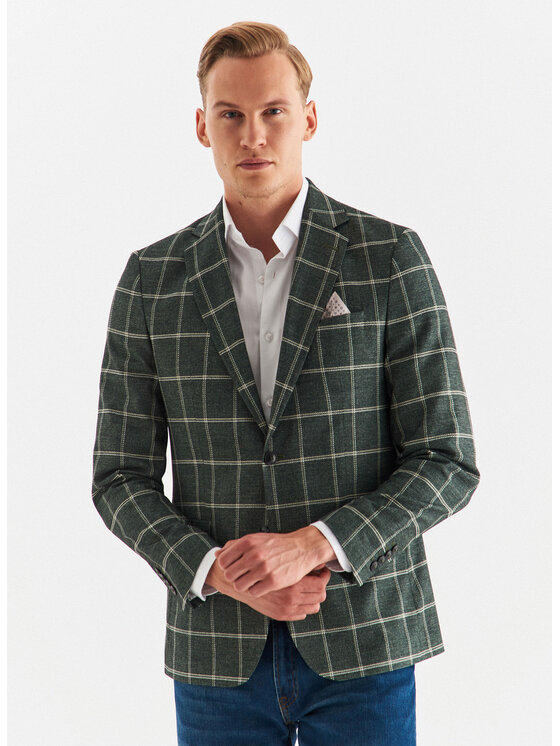 Pako Lorente Pako Lorente Marynarka P22WF-3X-006 Zielony Slim Fit