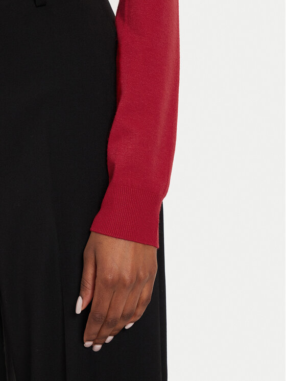Kontatto Kontatto Rollkragenpullover 3M0124 Rot Regular Fit