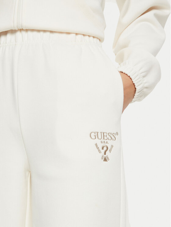 Guess Guess Pantaloni trening V5RB12 KC3D2 Écru Regular Fit