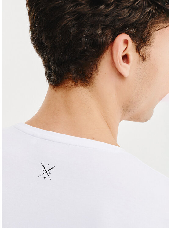 Pako Lorente Pako Lorente T-Shirt P25BN-TT-001 Biały Slim Fit