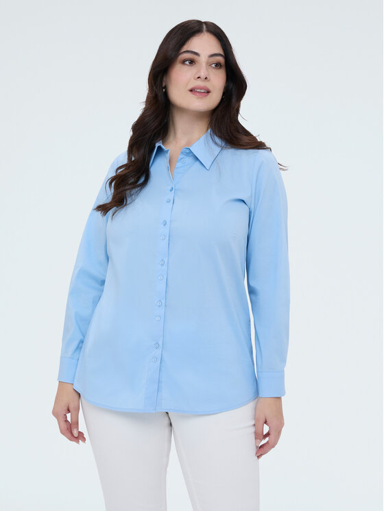 Fiorella Rubino Fiorella Rubino Camicia 5027T001431N004 Turchese A-Line Fit
