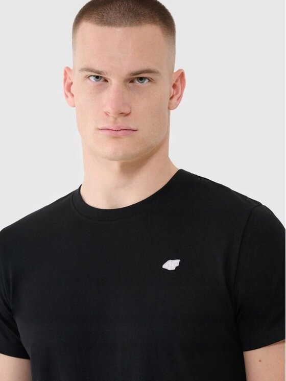 4F 4F T-shirt 4FWAW25TTSHM3458-20S Nero Regular Fit