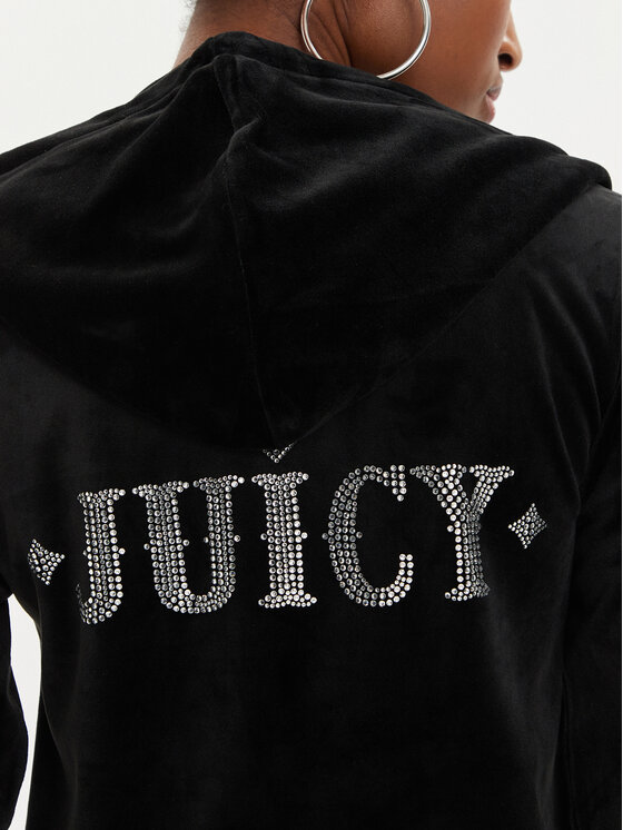 Juicy Couture Juicy Couture Світшот Rodeo Robertson JCBAS223822 Чорний Slim Fit