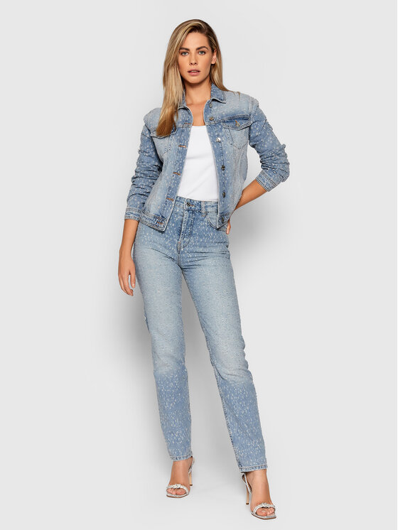 Giacca di jeans UF1059 D4639 Blu Regular Fit