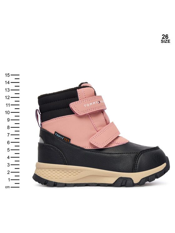 Tommy Hilfiger Tommy Hilfiger Cizme de zăpadă Velcro Bootie T1A5-34048-1592 M Negru