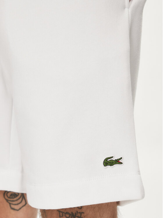 Lacoste Lacoste Szorty sportowe GH9627 Biały Regular Fit