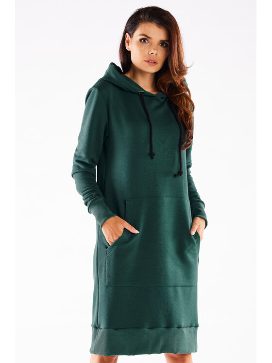 Infinite You Infinite You Vestito di maglia M273 Verde Basic Fit