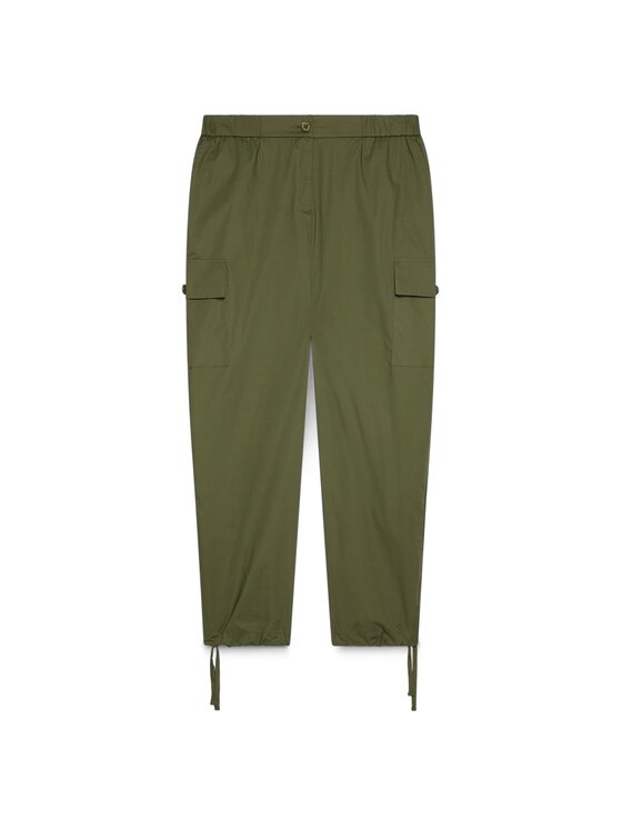 Fiorella Rubino Fiorella Rubino Pantaloni di tessuto P732T005554N035 Verde Regular Fit