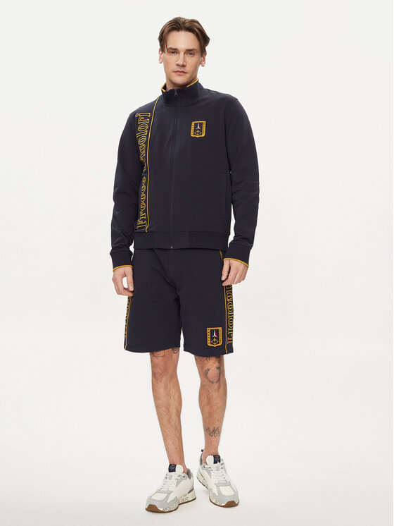 Aeronautica Militare Aeronautica Militare Majica dugih rukava 241FE1872F497 Tamnoplava Regular Fit