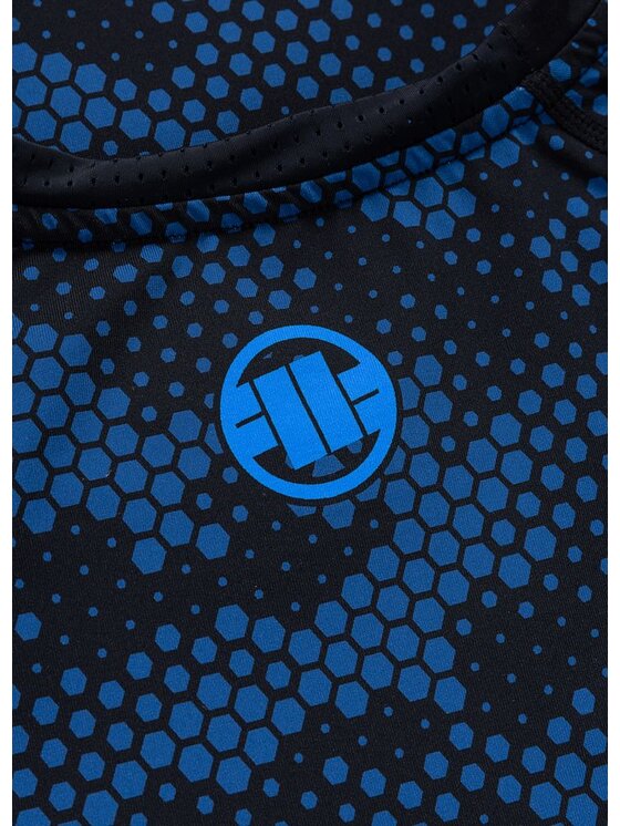 PITBULL PITBULL Koszulka techniczna HEX CAMO HILLTOP Niebieski Regular Fit