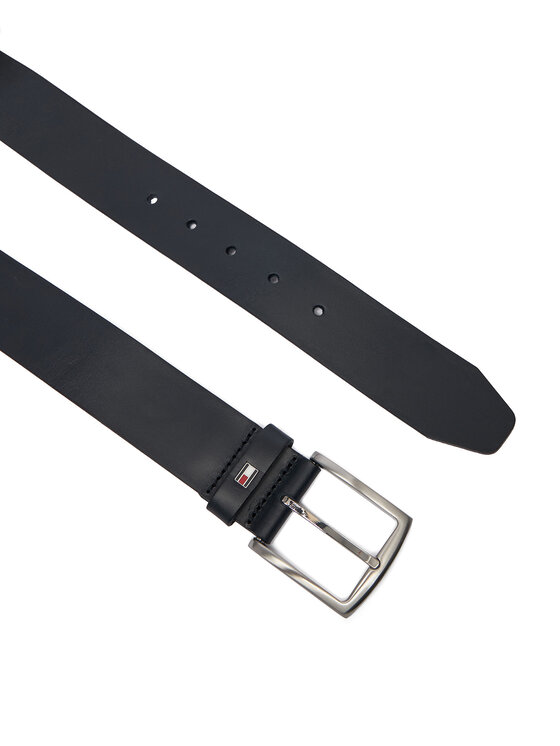 Tommy Hilfiger Tommy Hilfiger Pánský pásek New Denton Belt 4.0 E367863162 85 Černá
