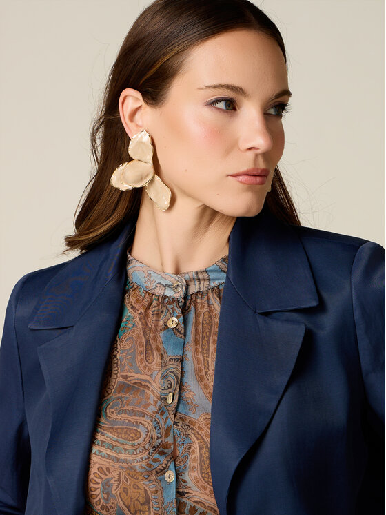 Oltre Oltre Giacca da abito R01SR002649N034 Blu Boxy Fit