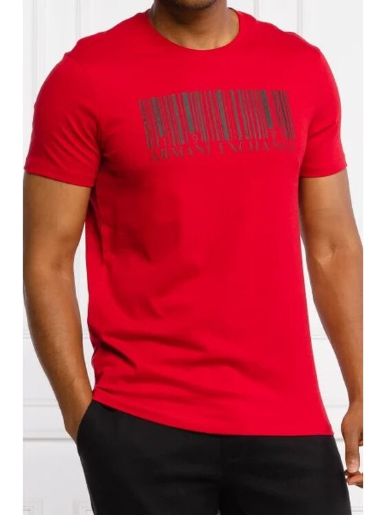 Armani Exchange Armani Exchange T-Shirt 6KZTAL ZJV5Z 1495 Czerwony Regular Fit