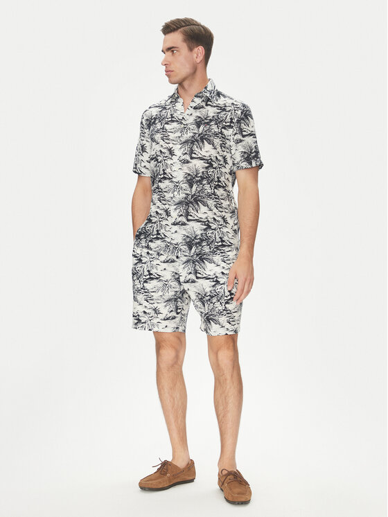 Tommy Hilfiger Tommy Hilfiger Šortky z materiálu MW0MW39284 Tmavomodrá Regular Fit