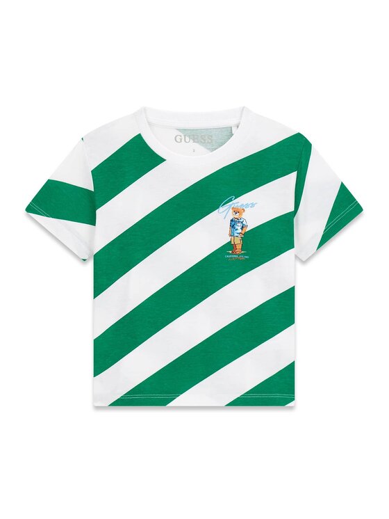 Guess Kids T-Shirt 182570 Zielony Classic Fit