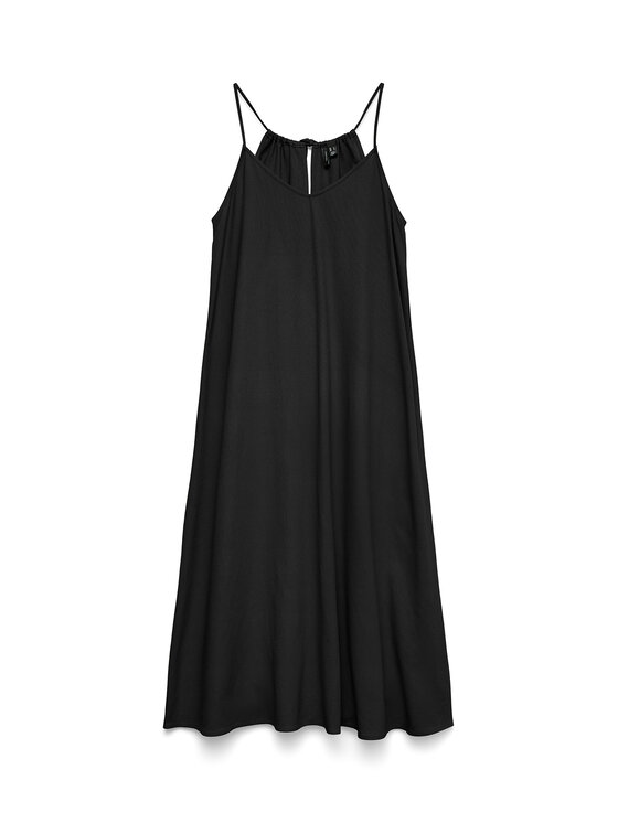 Vero Moda Vero Moda Letné šaty Emilo 10340519 Čierna Loose Fit