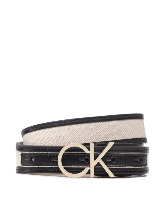 Calvin Klein Calvin Klein Dámsky opasok Calvin Resort Ck Logo 3cm Belt K60K609175 Béžová