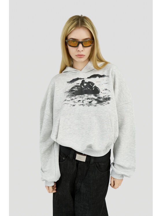 2005 2005 Bluza Wasteland Szary Oversize