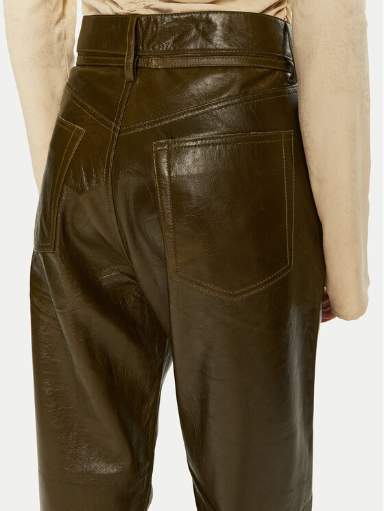 DAY BIRGER ÉT MIKKELSEN DAY BIRGER ÉT MIKKELSEN Usnjene hlače Elijah DAY65243419 Rjava Straight Fit