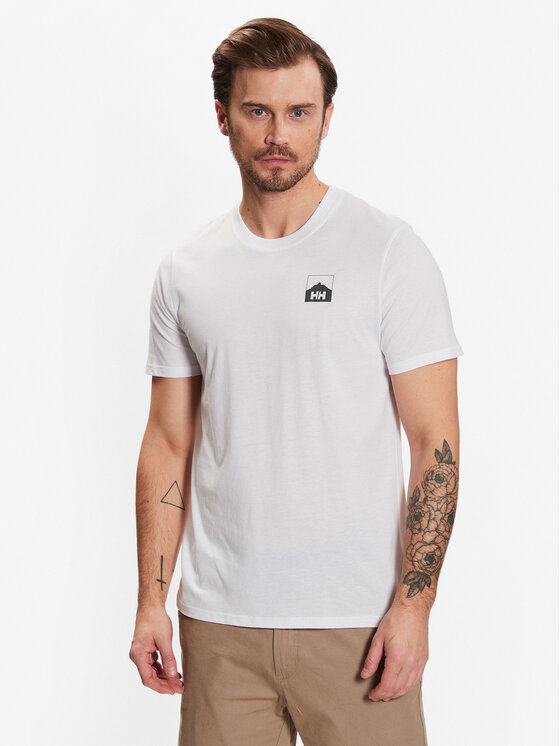 Helly Hansen Helly Hansen Póló Nord Graphic 62979 Fehér Regular Fit