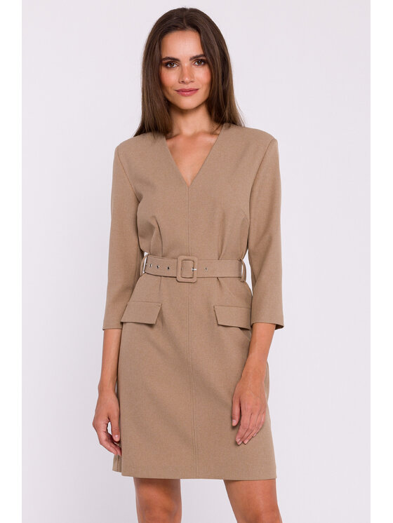 Stylove Stylove Večerní šaty S369 Béžová Ladies Fit