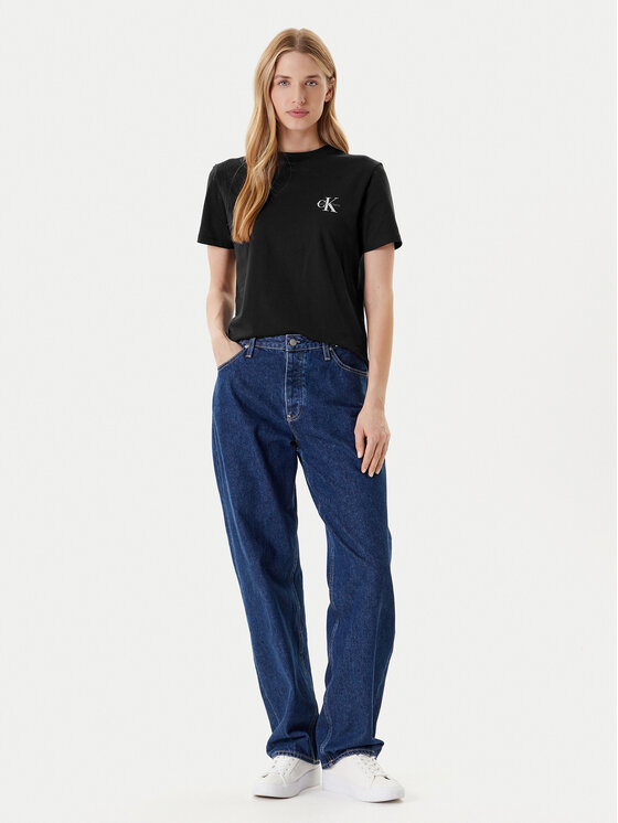 Calvin Klein Jeans Calvin Klein Jeans 2er-Set T-Shirts LV047C905G Schwarz Regular Fit