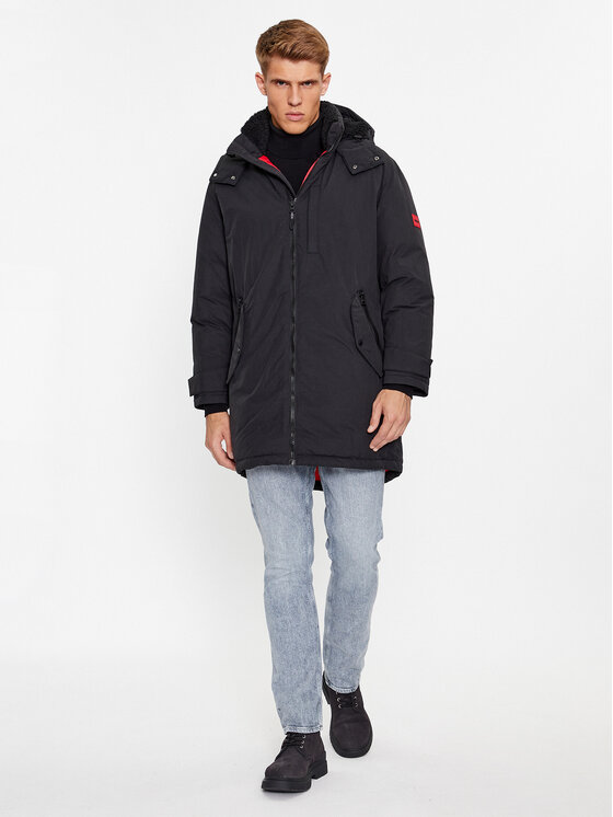 HUGO Hugo Куртка парка Munkon 50495817 Чорний Regular Fit