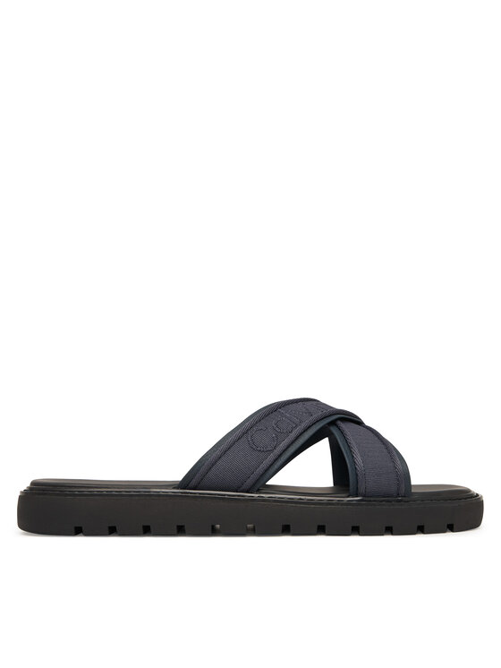 Calvin Klein Calvin Klein Šlepetės Sq Molded Sandal Xcross Wb HM0HM02101 Tamsiai mėlyna