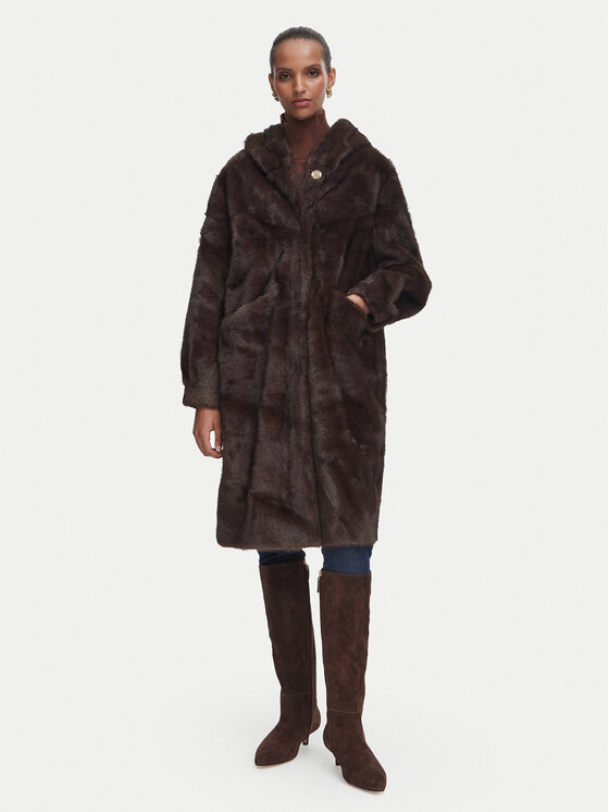 Rinascimento Rinascimento Kažoks CFC0127148003 Tumši brūna Oversize