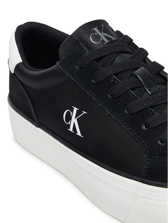 Calvin Klein Jeans Calvin Klein Jeans Sneakersy Vulc Flatform Mg Nylon Mix YW0YW01896 Czarny