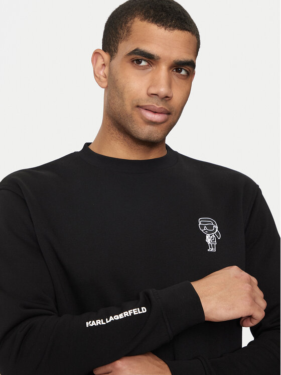 KARL LAGERFELD KARL LAGERFELD Mikina 705400 543910 Čierna Relaxed Fit