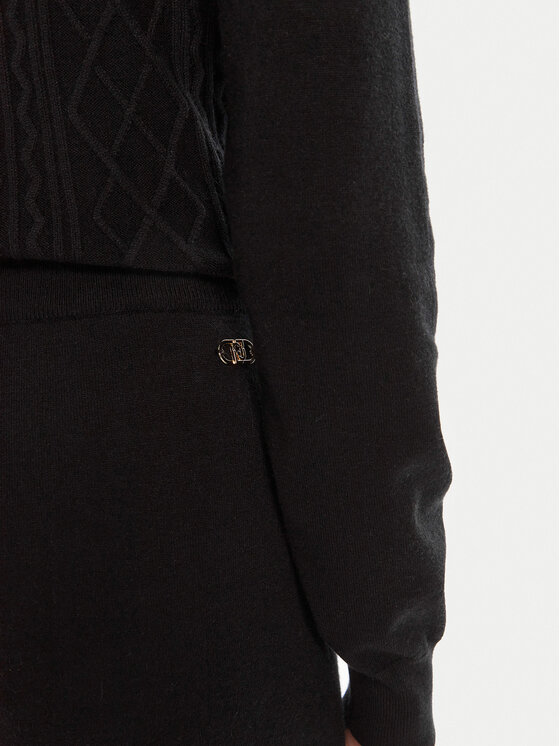 Liu Jo Sport Liu Jo Sport Pantaloni in maglia TF5041 MS75L Nero Regular Fit