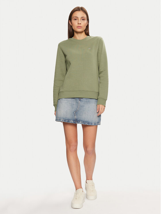 Tommy Jeans Tommy Jeans Majica dugih rukava DW0DW19959 Zelena Regular Fit