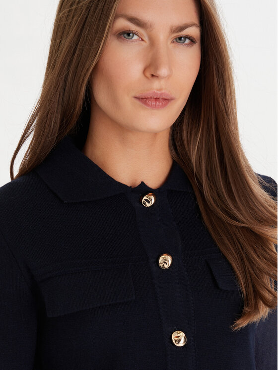 Morgan Morgan Kardigan 252-MIMDIE Granatowy Regular Fit