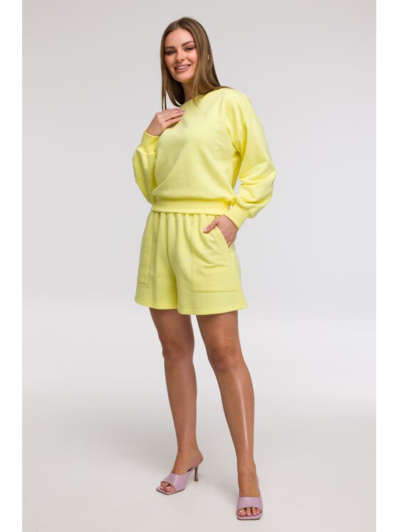 BeWear BeWear Bluza B293 Żółty Comfortable Fit