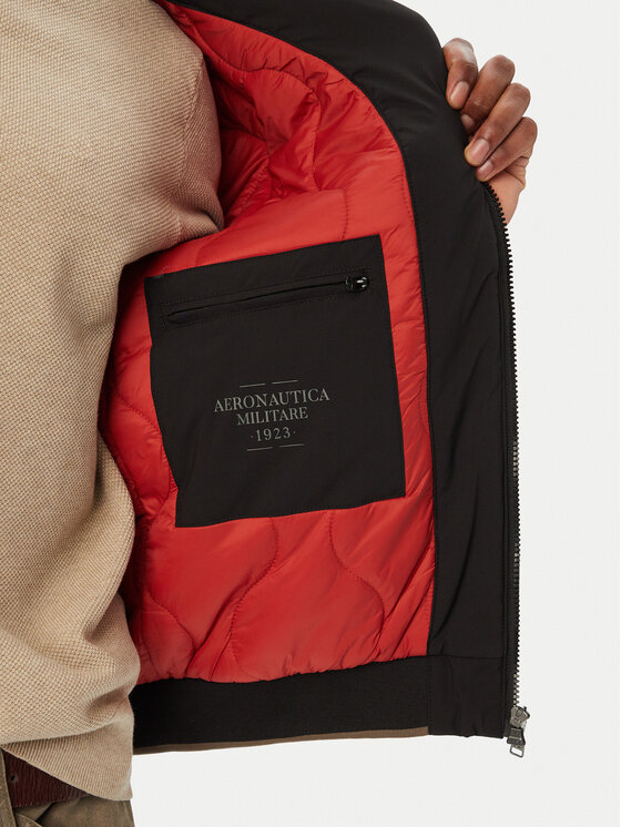 Aeronautica Militare Aeronautica Militare Kurtka przejściowa 262AB3084UCT04374 Czarny Regular Fit