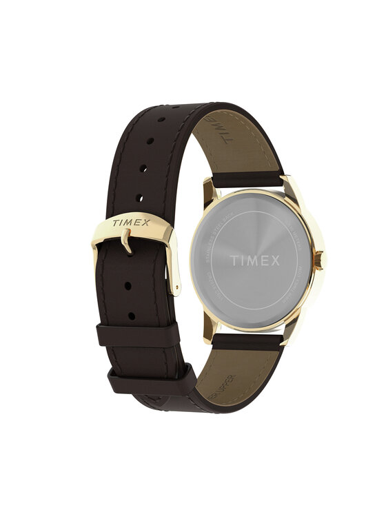 Timex Timex Ročna ura Easy Reader® Classic TW2Y12700 Rjava