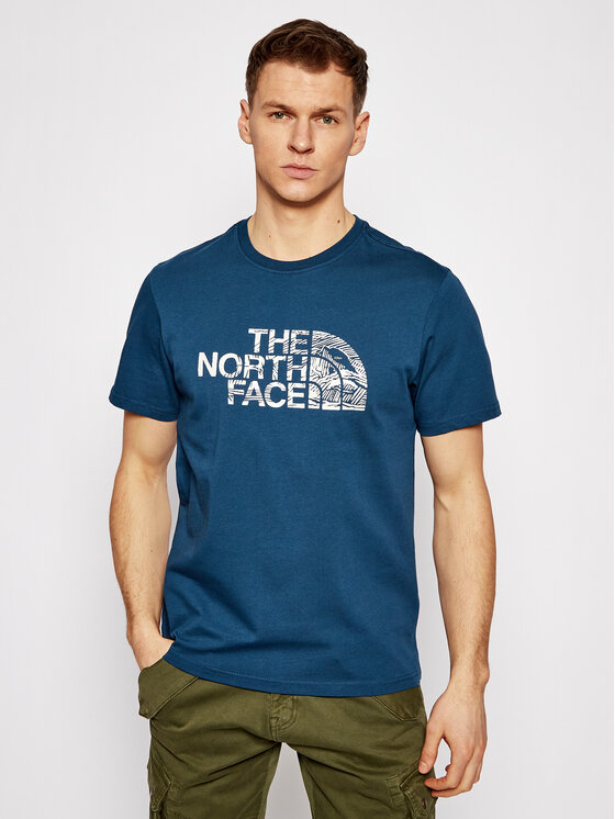 Woodcut Dome Tee NF00A3G1 Tamsiai 