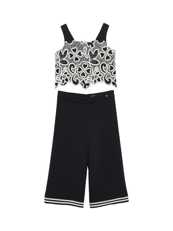 Abel & Lula Abel & Lula Set Bluse und Hose 5217 Schwarz Regular Fit