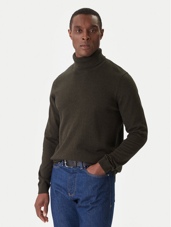 Jack & Jones Jack & Jones Dolčevita Basic 12258051 Zelena Regular Fit