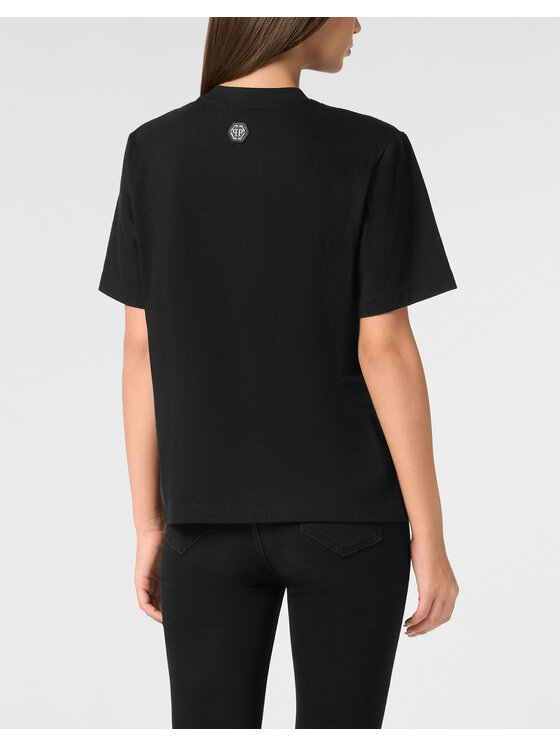 PHILIPP PLEIN PHILIPP PLEIN T-Shirt 22351 Czarny Over Fit