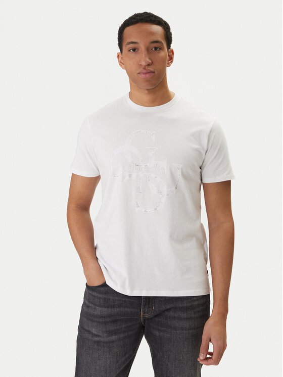 Guess Guess T-shirt M6RI03 I3Z14 Bijela Regular Fit