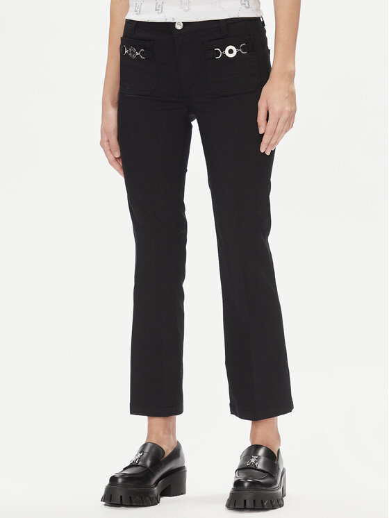 Liu Jo Liu Jo Pantaloni din material MA4291 T7144 Negru Slim Fit