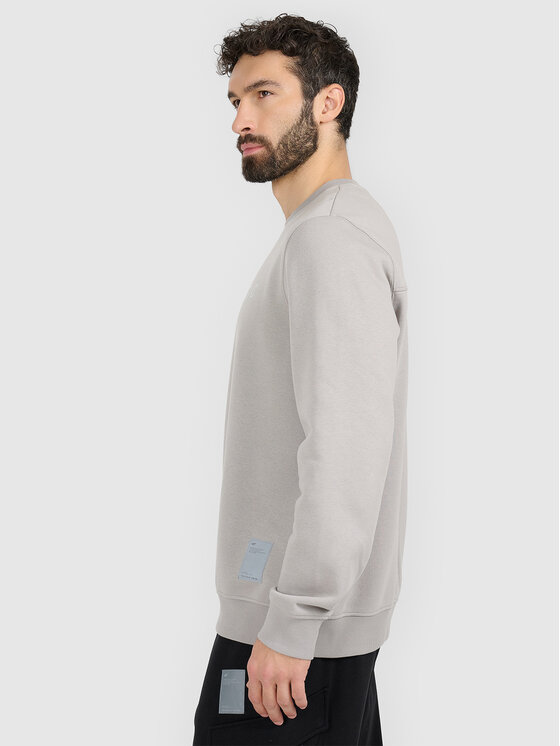 4F 4F Bluza BRIGHT TRACK Szary jasny Regular Fit