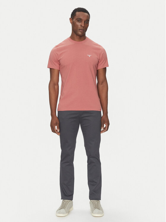 Barbour Barbour T-särk Essential Sports MTS0331PI55 Roosa Tailored Fit