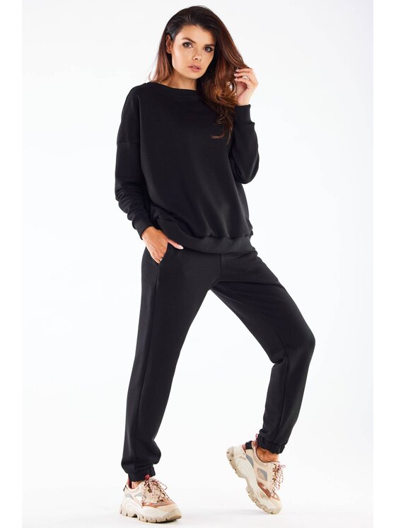 Infinite You Infinite You Mikina M276 Černá Basic Fit