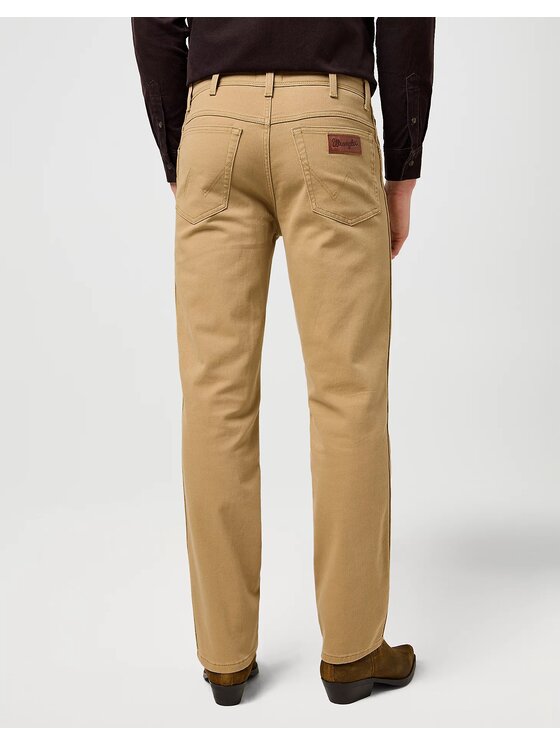 Wrangler Wrangler Spodnie materiałowe TEXAS Beżowy Straight Fit