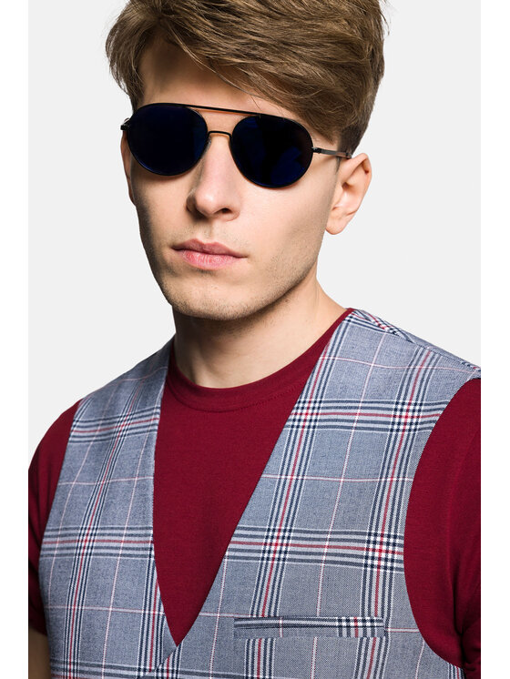 Lancerto Lancerto Kamizelka Morella KA131123000007 Szary Slim Fit